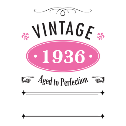 Vintage Year Personalised Gift