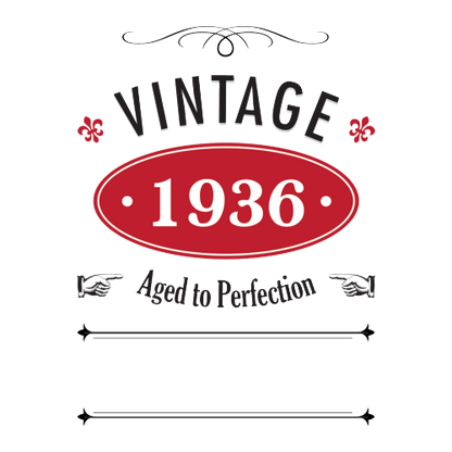 Vintage Year Personalised Gift