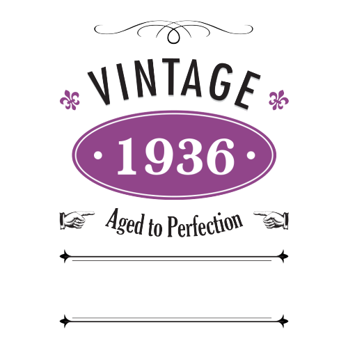 Vintage Year Personalised Gift