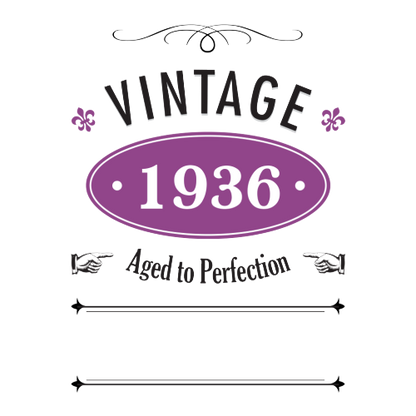 Vintage Year Personalised Gift