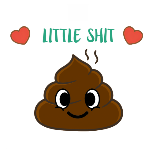 Personalised Funny Mum Gift - Cute Poo Character Design with Hearts