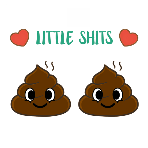 Personalised Funny Mum Gift - Cute Poo Character Design with Hearts
