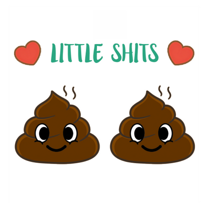 Personalised Funny Mum Gift - Cute Poo Character Design with Hearts