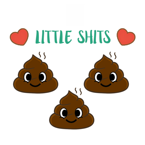 Personalised Funny Mum Gift - Cute Poo Character Design with Hearts