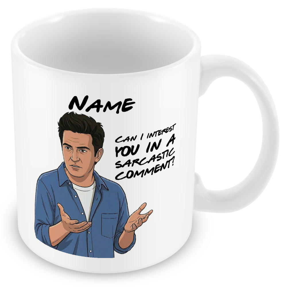 Friends Quote Mugs - Optional Black or Purple Handle, Coaster and Card