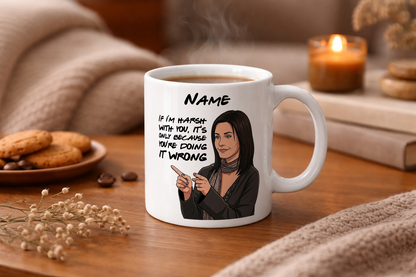 Friends Quote Mugs - Optional Black or Purple Handle, Coaster and Card