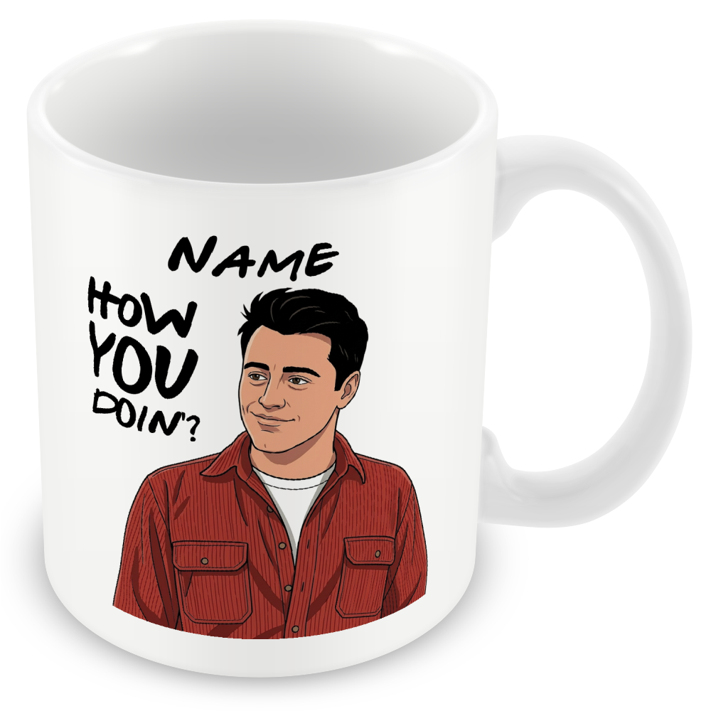 Friends Quote Mugs - Optional Black or Purple Handle, Coaster and Card