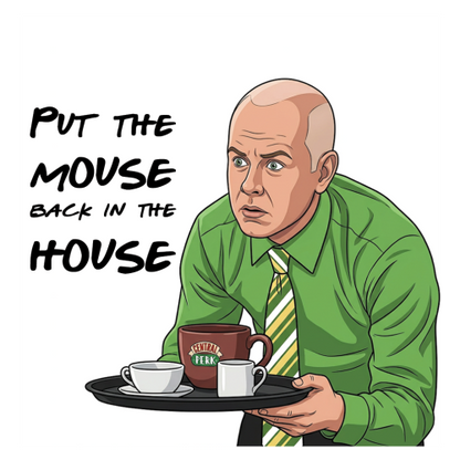 Friends Quote Mugs - Optional Black or Purple Handle, Coaster and Card