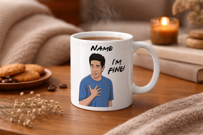 Friends Quote Mugs - Optional Black or Purple Handle, Coaster and Card