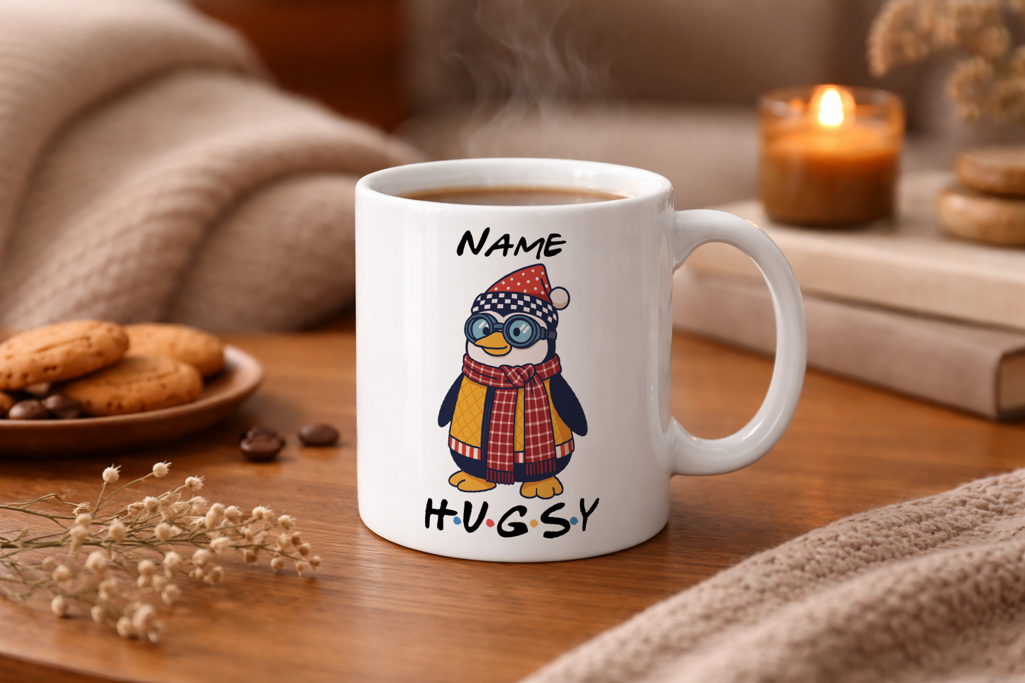 Friends Icons Mugs - Optional Black or Purple Handle, Coaster and Card