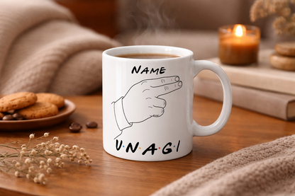 Friends Icons Mugs - Optional Black or Purple Handle, Coaster and Card