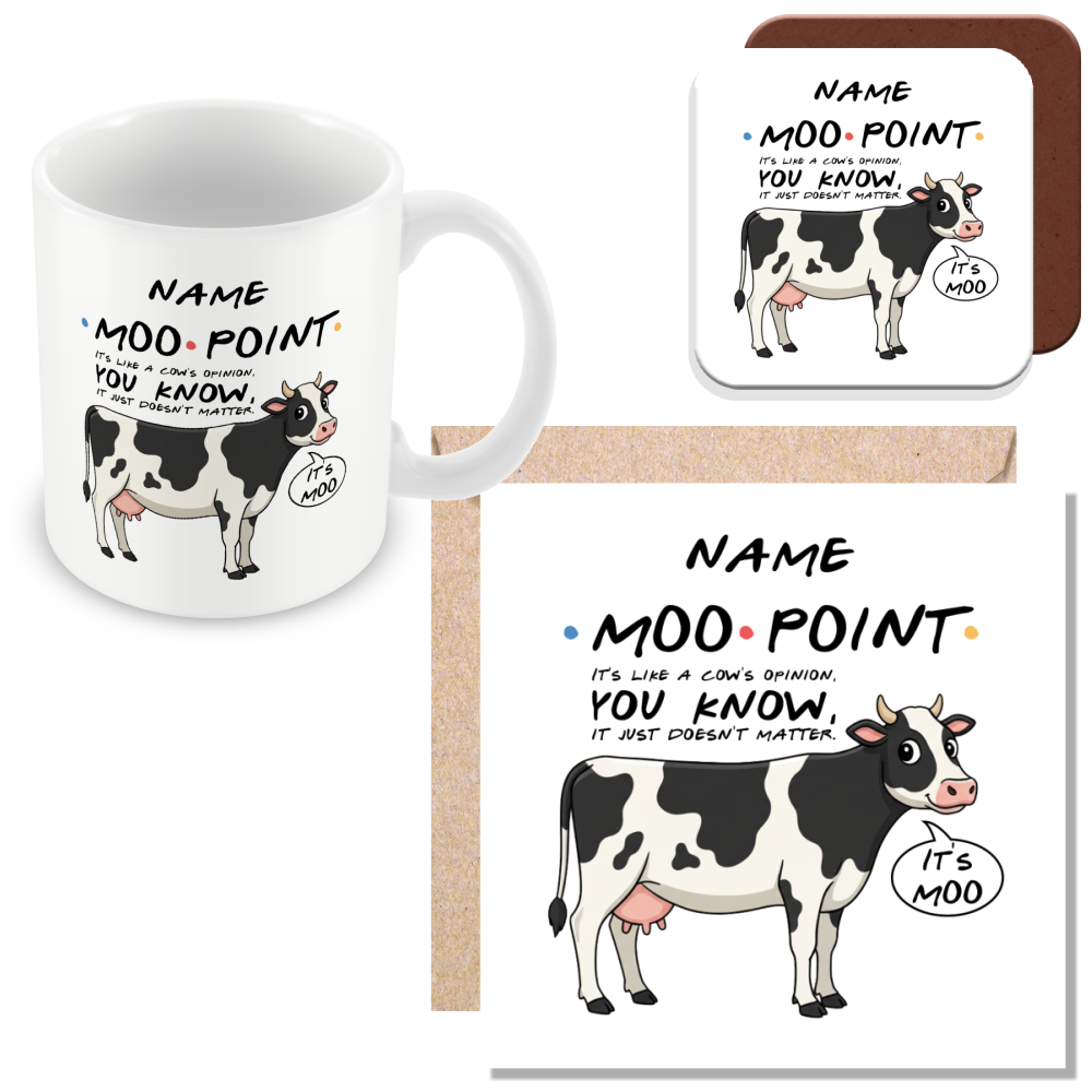 Friends Icons Mugs - Optional Black or Purple Handle, Coaster and Card