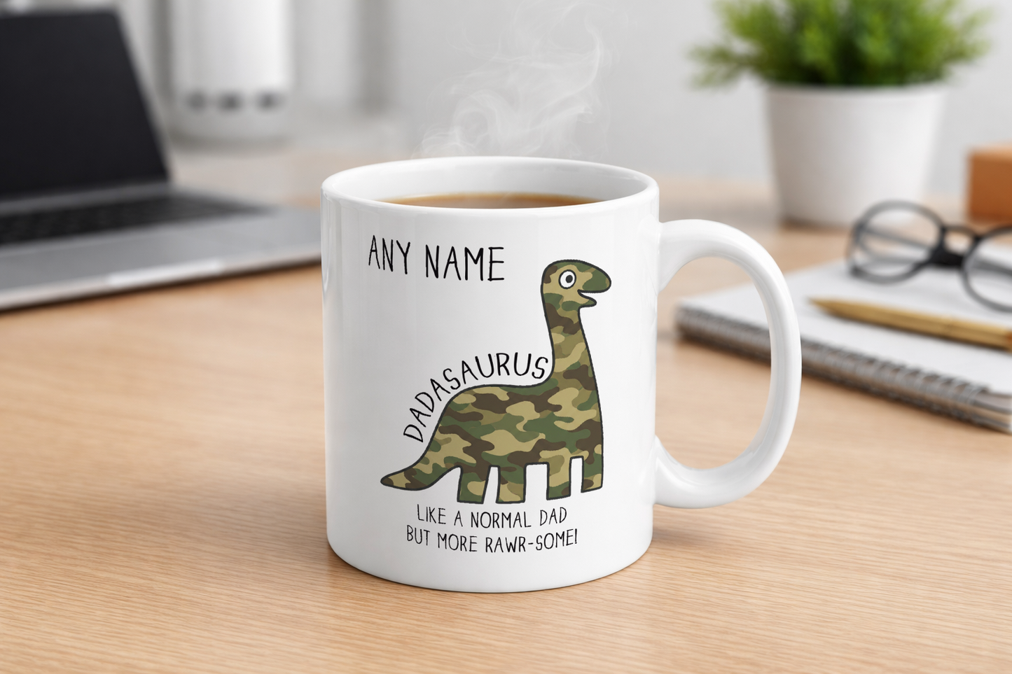 Personalised Dadasaurus Mug for Dads