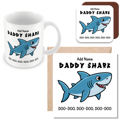 Personalised Daddy Shark Mug for Dads