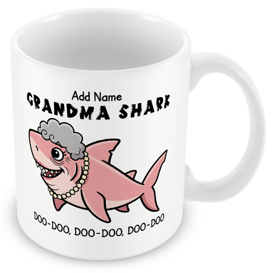 Personalised Grandma Shark Mug for Grandmas
