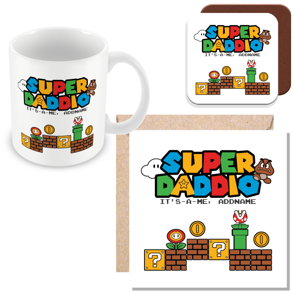 Personalised Super Daddio Mug for Dads