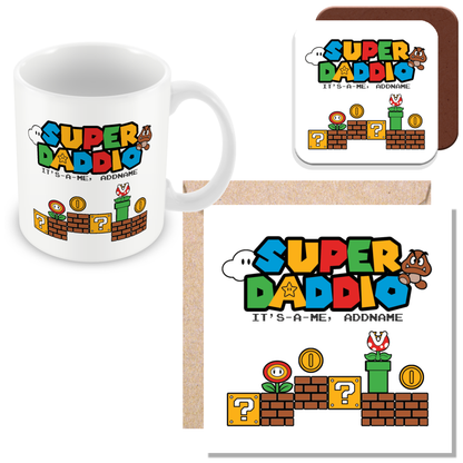 Personalised Super Daddio Mug for Dads