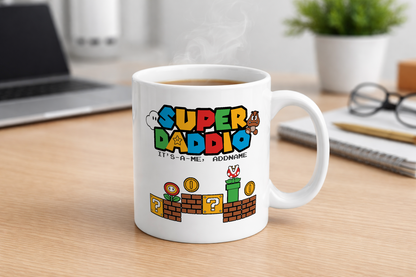 Personalised Super Daddio Mug for Dads