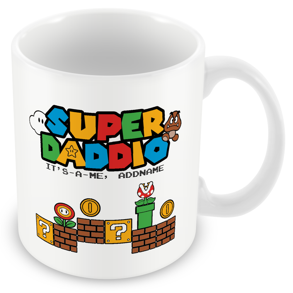 Personalised Super Daddio Mug for Dads