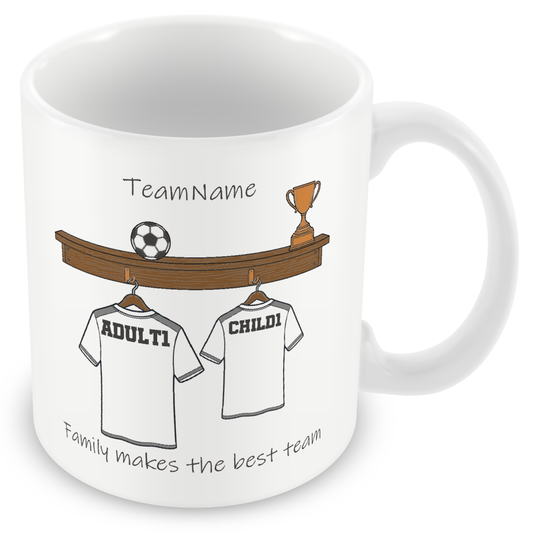 Personalised Daddy's Football Team Mug for Dads