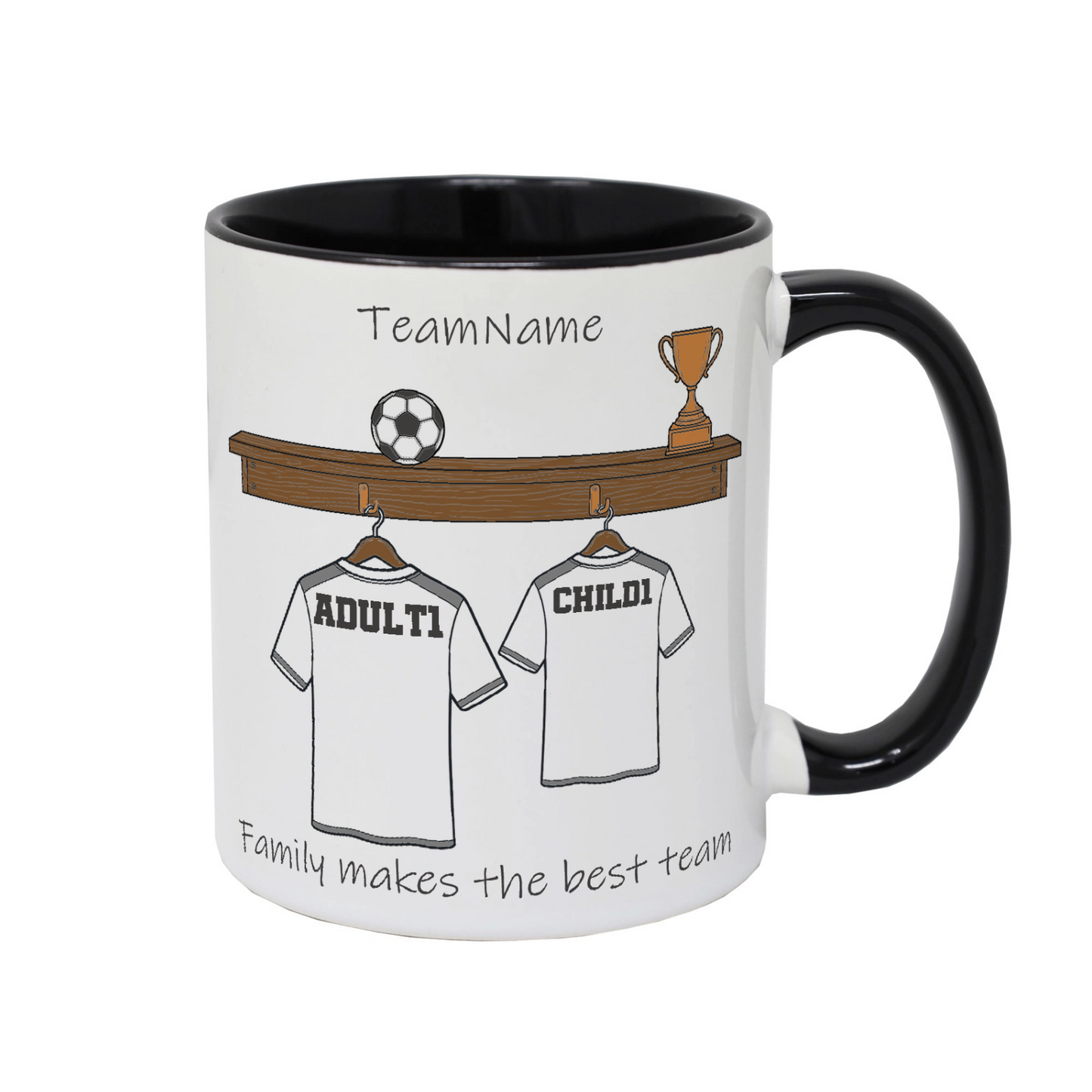 Personalised Daddy's Football Team Mug for Dads