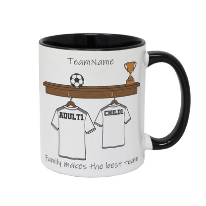 Personalised Daddy's Football Team Mug for Dads