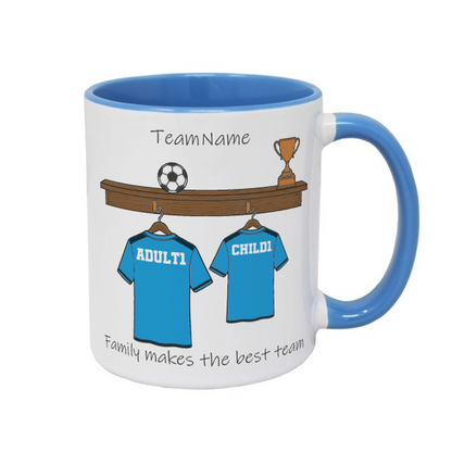 Personalised Daddy's Football Team Mug for Dads