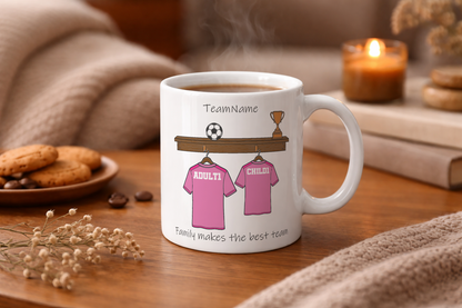 Personalised Daddy's Football Team Mug for Dads