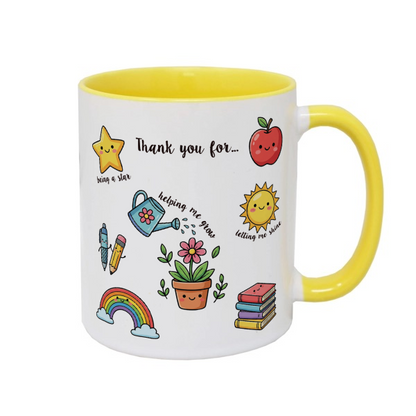 Personalised Teacher Mug – Double-Sided, Add Teacher & Child's Name