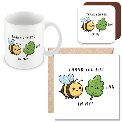 Personalised Funny Teacher Mug – Bee-Leafing in Me