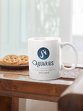 Aquarius Star Sign Mug - Personalised Zodiac Mug (January 20 – February 18)