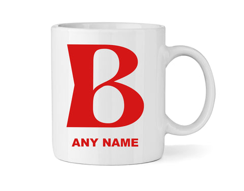 Letter B Alphabet Mug - Personalised A-Z Mug