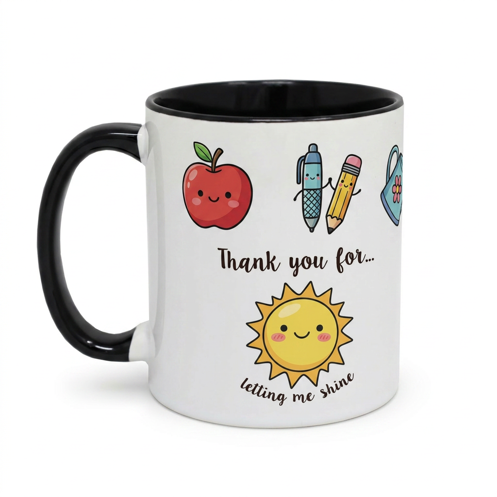 Personalised Teacher Mug – Add Teacher & Child's Name – End of School Gift