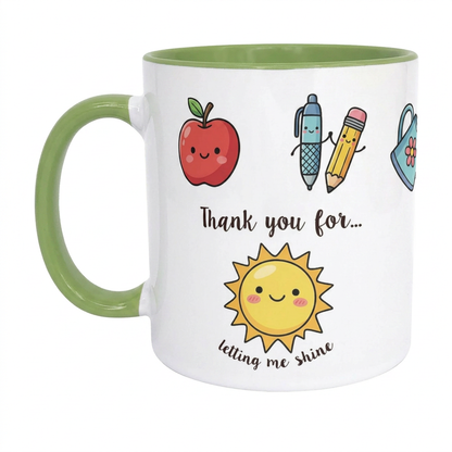 Personalised Teacher Mug – Add Teacher & Child's Name – End of School Gift