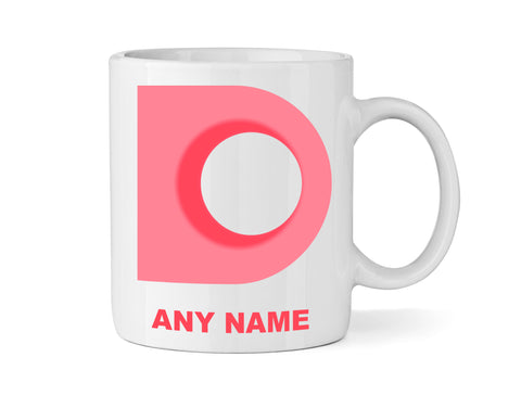 Letter D Alphabet Mug - Personalised A-Z Mug