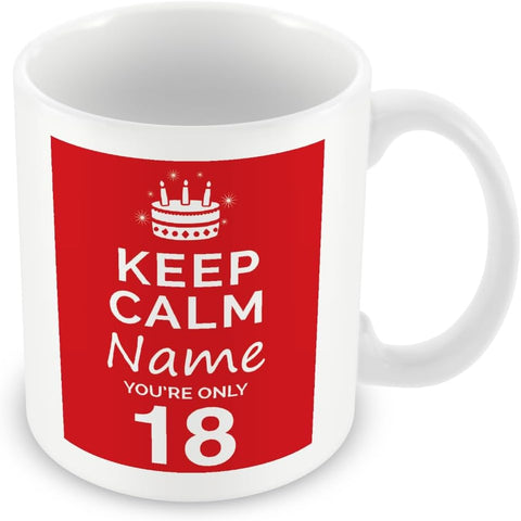 18th Birthday Keep Calm Design Mug