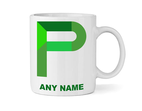 Letter P Alphabet Mug - Personalised A-Z Mug