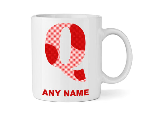 Letter Q Alphabet Mug - Personalised A-Z Mug