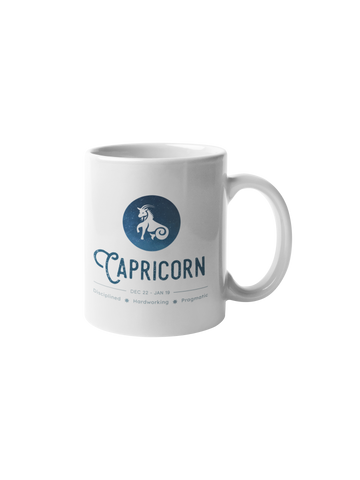 Capricorn Star Sign Mug - Zodiac Mug (December 22 – January 19)