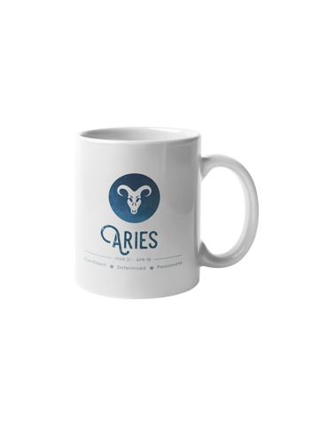 Aries Star Sign Mug - Zodiac Mug (March 21 – April 19)