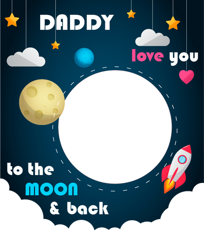 Personalised Photo Gift – “Love You to The Moon”