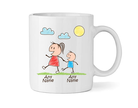 Personalised Mum Mug With One Son (Version One) - Personalised Family Mug