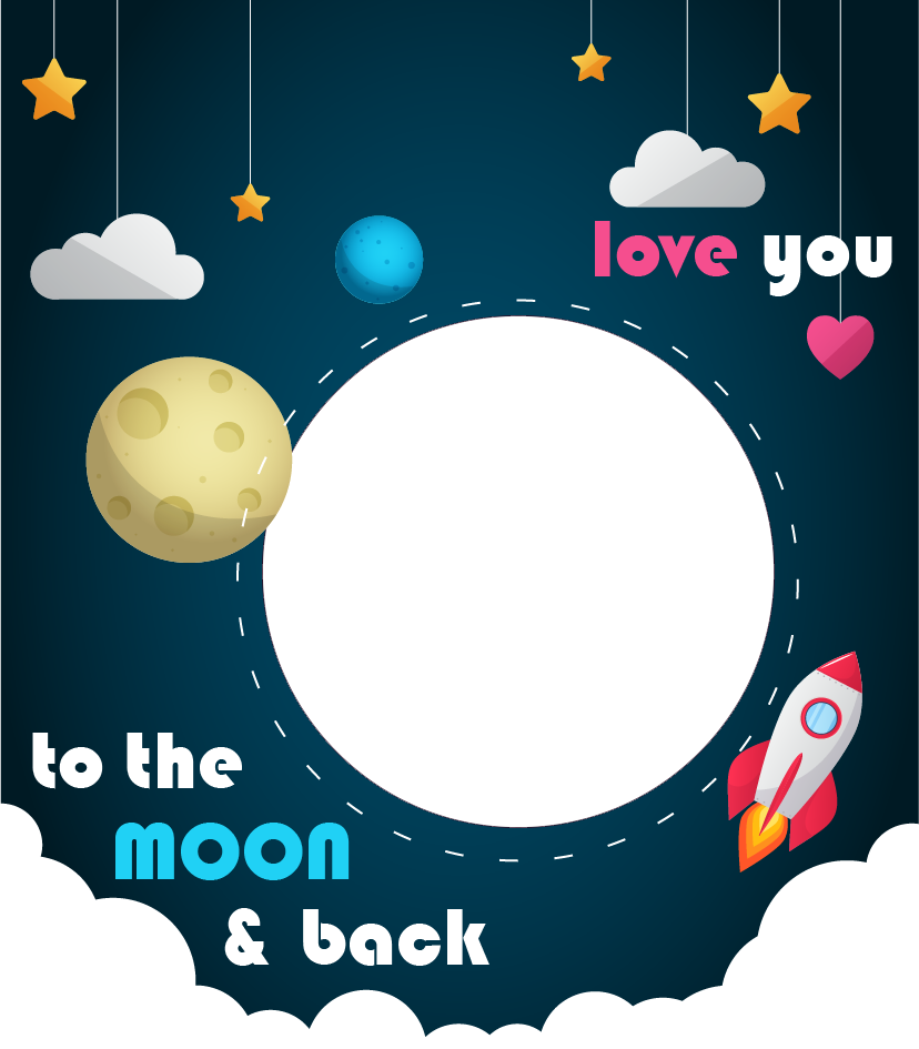 Personalised Photo Mug – “Love You to The Moon” Photo Gift
