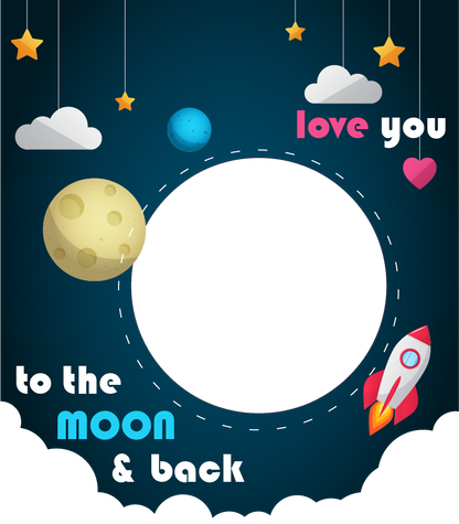 Personalised Photo Mug – “Love You to The Moon” Photo Gift