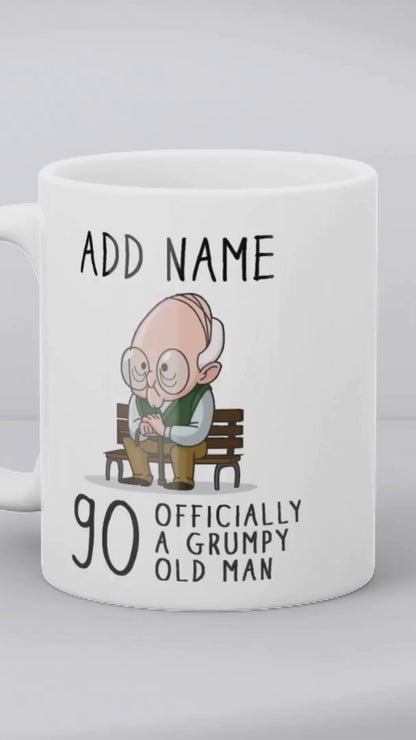 Personalised Grumpy Old Man Any Age Birthday Mug Gift