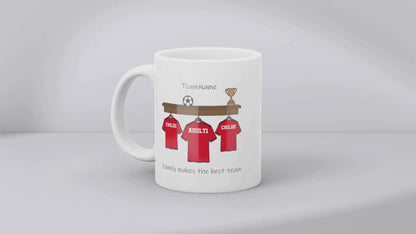 Personalised Daddy's Football Team Mug for Dads
