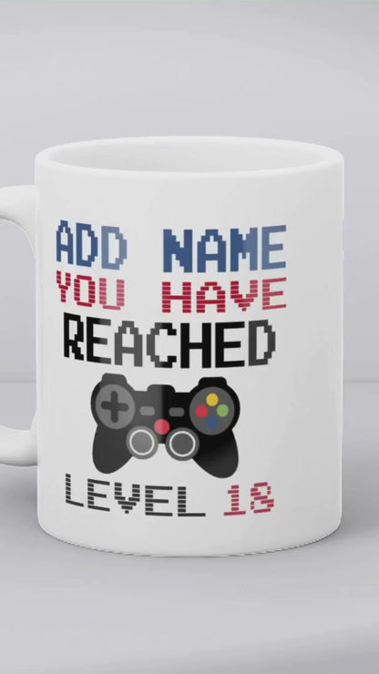 Personalised Birthday Gamer Gift - You Have Reached Level