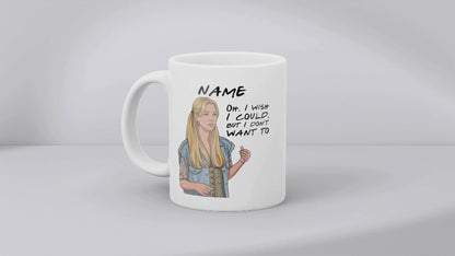 Friends Quote Mugs - Optional Black or Purple Handle, Coaster and Card