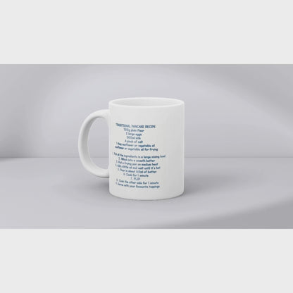 Pancake Day Personalised Recipe Mug