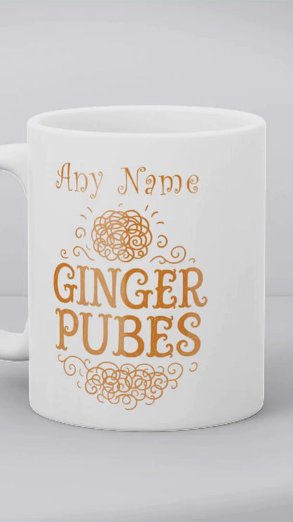 Personalised GINGER PUBES
